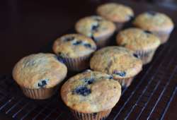 Blueberry Muffins in Orange Shells