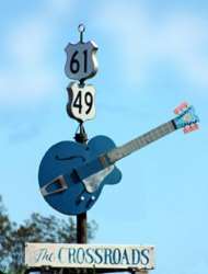 Cross Roads Sign Highway 61 USA